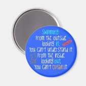 泳いで外を見ている マグネット (正面/裏面)