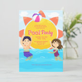 泳いで遊ぼう！のお誘い 招待状 (スタンド正面)