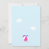 泳いで遊ぼう！のお誘い 招待状 (裏面)