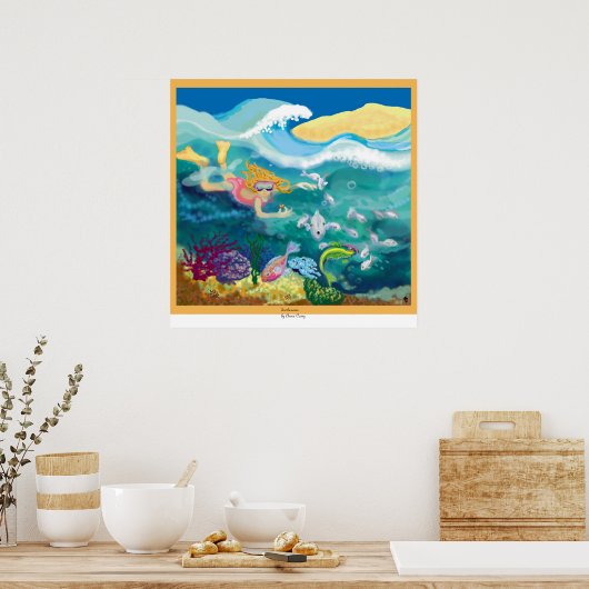 泳いで ポスター (キッチン)