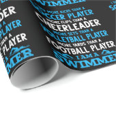 泳おもしろいぎ定義泳ぐ人 ラッピングペーパー (ロールコーナー)