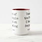 泳おもしろいぐときのビートの涙 マグカップ (中央)