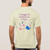 泳ぎに行く Tシャツ (裏面)