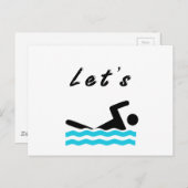 泳ぎに行こう ポストカード (正面/裏面)