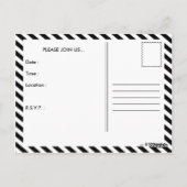 泳ぎよう！漫画の吹き出物 ポストカード (裏面)