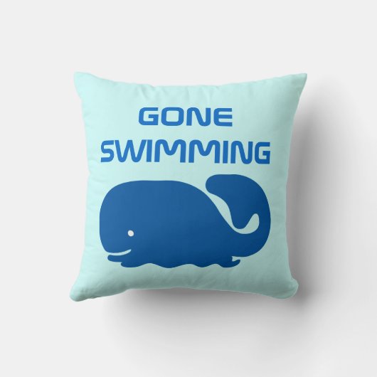 泳ぎ去った クッション (裏面)