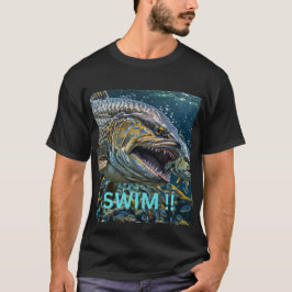泳ぐか否か Tシャツ