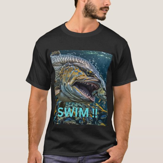 泳ぐか否か Tシャツ (正面)