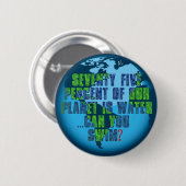 泳ぐことができますか。 缶バッジ (正面&裏面)