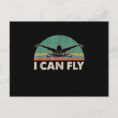 泳ぐと水着おもしろいが飛べる 案内ポストカード (正面)