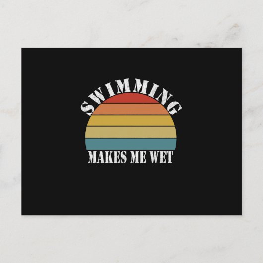 泳ぐと泳ぐ人をぬらす 案内ポストカード (正面)