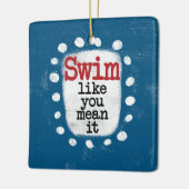 泳ぐのはあなた方の言う通りオーナメント セラミックオーナメント (左)