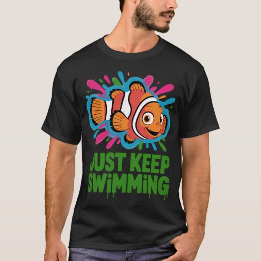 泳ぐのをやめないで Tシャツ (正面)