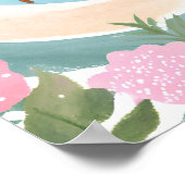 泳ぐのを楽しむ ポスター (角)