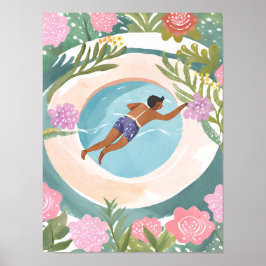 泳ぐのを楽しむ ポスター