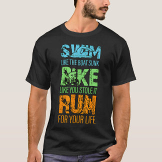 泳ぐようにボートが沈んだ自転車のように盗んだ走る Tシャツ