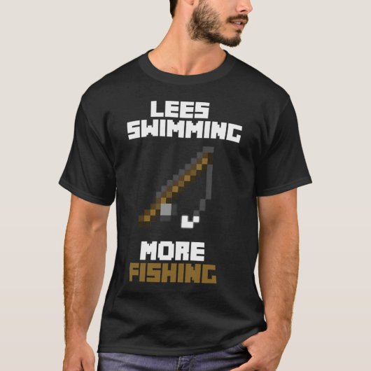 泳ぐより釣り Tシャツ (正面)