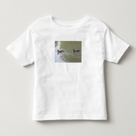 泳ぐアヒル トドラーTシャツ (正面)