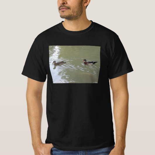 泳ぐアヒル Tシャツ (正面)