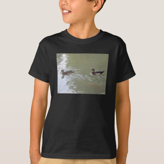 泳ぐアヒル Tシャツ (正面)