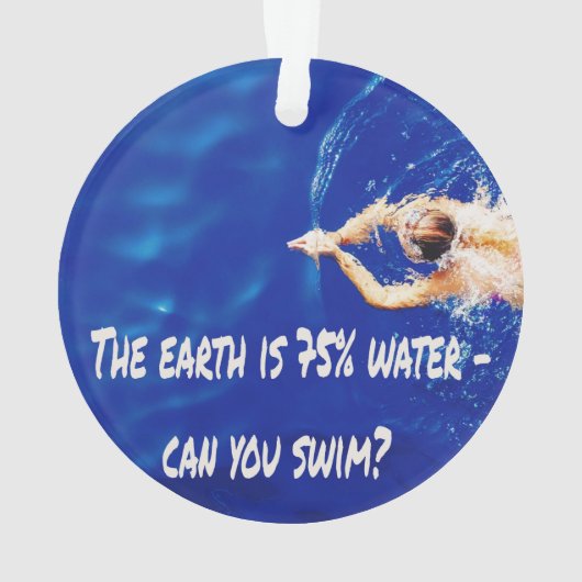 泳ぐスイムチーム大好きスイムプール オーナメント (裏面)