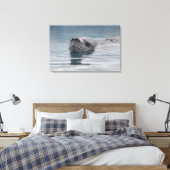 泳ぐヒョウ キャンバスプリント (インサイチュ (寝室))