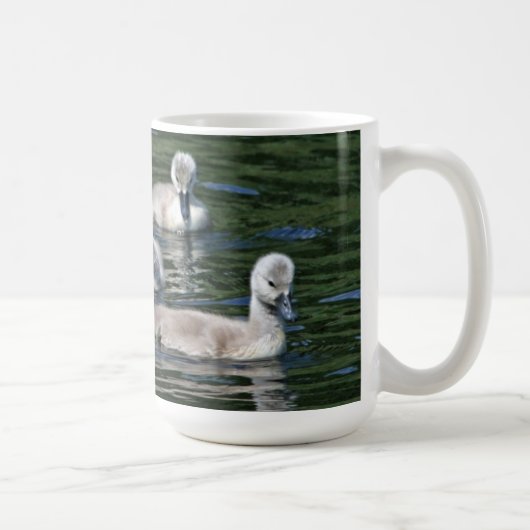 泳ぐフレンズ水鳥かわいい動物を湖に マグカップ (右)
