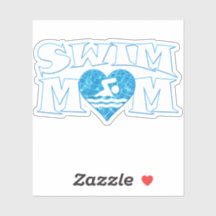 泳ぐママかわいい水泳とダイビングチームママ輪郭