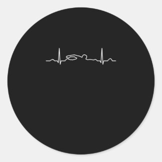 泳ぐ人おもしろいハートビートアパレル、スイミングファンメンズ ラウンドシール