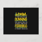 泳ぐ人おもしろい用スイミングギフト 案内ポストカード (正面)