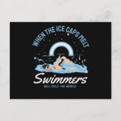 泳ぐ人が世界を支配 ポストカード (正面)