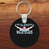 泳ぐ人ではない全アスリート衣服靴 キーホルダー (正面)