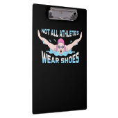 泳ぐ人ではない全アスリート衣服靴 クリップボード (右)