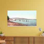 泳ぐ人のビューPirates CoveClear Lake, CA キャンバスプリント (インサイチュ (リビング))