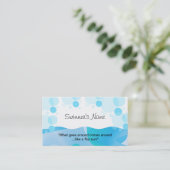 泳ぐ人のプロファイルカードテンプレート 名刺 (スタンド正面)