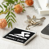 泳ぐ人の男 キーホルダー (側面)