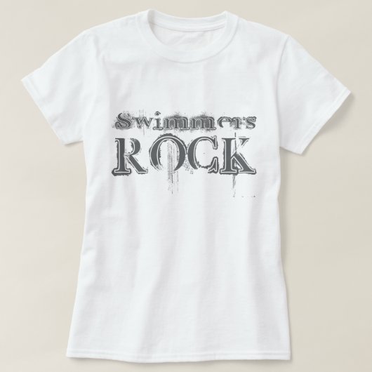 泳ぐ人の石 Tシャツ (デザイン正面)
