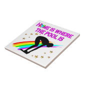 泳ぐ人はいつもプールの用意ができている タイル (側面)