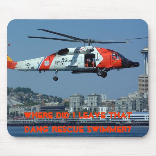 泳ぐ人はどこにいますか。 マウスパッド (正面)