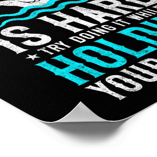 泳ぐ人は息を止めて泳ぐ ポスター (角)