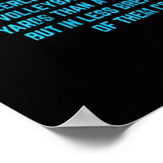 泳ぐ人は私の蹴ギフトおもしろいスイミングオーバーする ポスター (角)