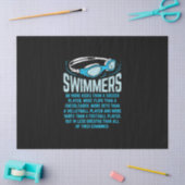 泳ぐ人は私の蹴ギフトおもしろいスイミングオーバーする 薄葉紙 (クラフト)