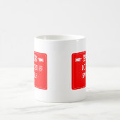 泳ぐ人を食べ物を与えないで下さい コーヒーマグカップ (中央)