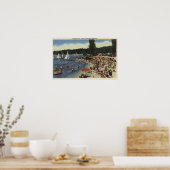 泳ぐ人オンバッシングコーブビーチ ポスター (キッチン)