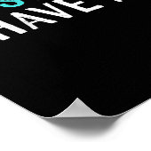 泳ぐ人ギフト1日の水泳なしの場合は泳ぐようなものである ポスター (角)