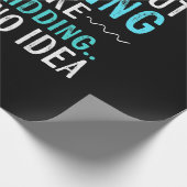 泳ぐ人ギフト1日の水泳なしの場合は泳ぐようなものである ラッピングペーパー (角)