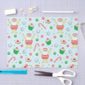 泳ぐ人クリスマス 薄葉紙 (クラフト)