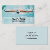 泳ぐ人コーチ 名刺 (正面/裏面)