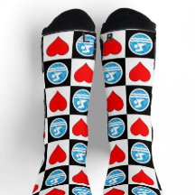 泳ぐ人スイミングとダイビングのハートとスイムアイコン