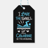 泳ぐ人スイミングスポーツギフト ギフトタグ (正面)